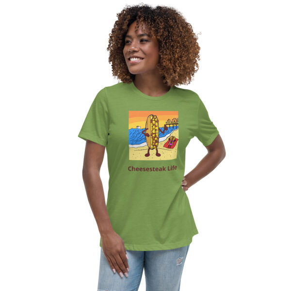 Women\'s Relaxed T-Shirt - Cheesey Beach - Image 10