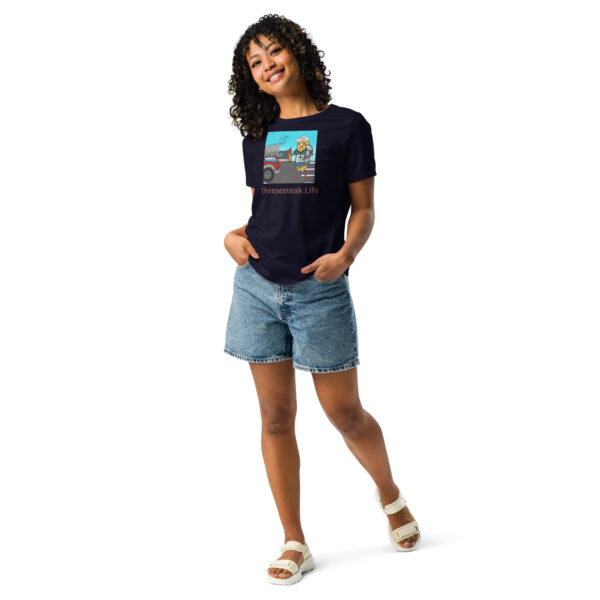 Women\'s Relaxed T-Shirt - Cheesey Eagles Fan - Image 3