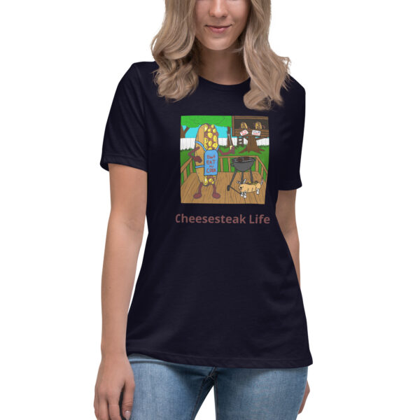Women\'s Relaxed T-Shirt - Cheesey Bar-B-Que - Image 2