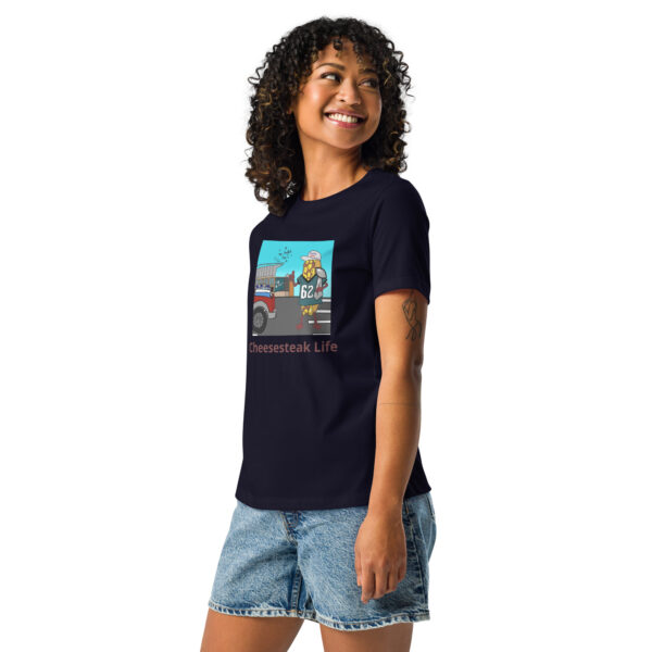 Women\'s Relaxed T-Shirt - Cheesey Eagles Fan - Image 8