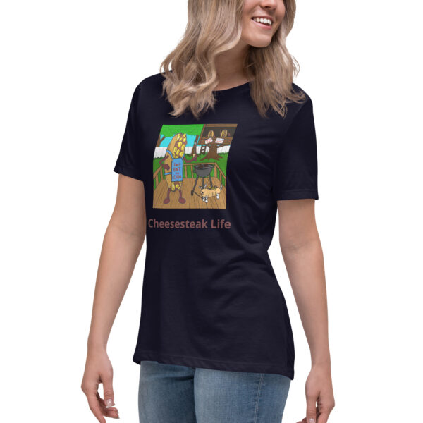 Women\'s Relaxed T-Shirt - Cheesey Bar-B-Que - Image 3