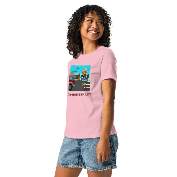 Women\'s Relaxed T-Shirt - Cheesey Eagles Fan - Image 9