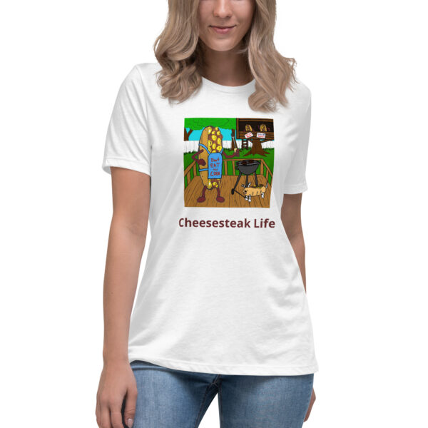 Women\'s Relaxed T-Shirt - Cheesey Bar-B-Que - Image 19