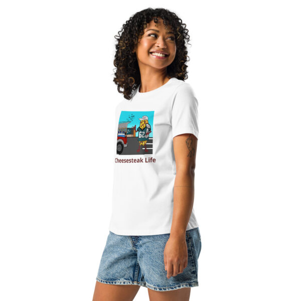 Women\'s Relaxed T-Shirt - Cheesey Eagles Fan - Image 11