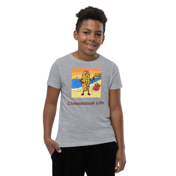 Youth T-Shirt - Cheesey Beach - Image 9