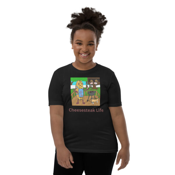 Youth T-Shirt - Cheesey Bar-B-Que - Image 7