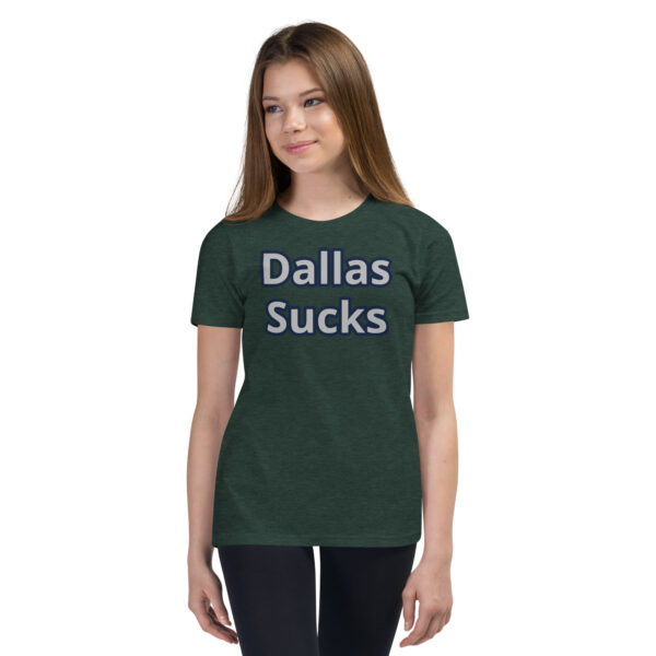 Youth T-Shirt - Dallas Sucks Front - Image 2