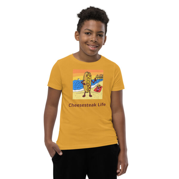 Youth T-Shirt - Cheesey Beach - Image 11