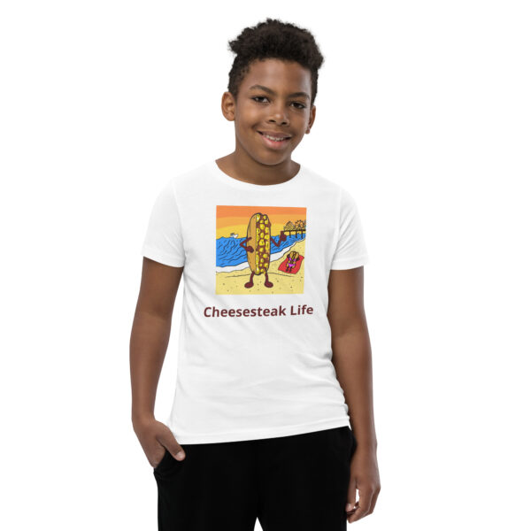 Youth T-Shirt - Cheesey Beach - Image 13