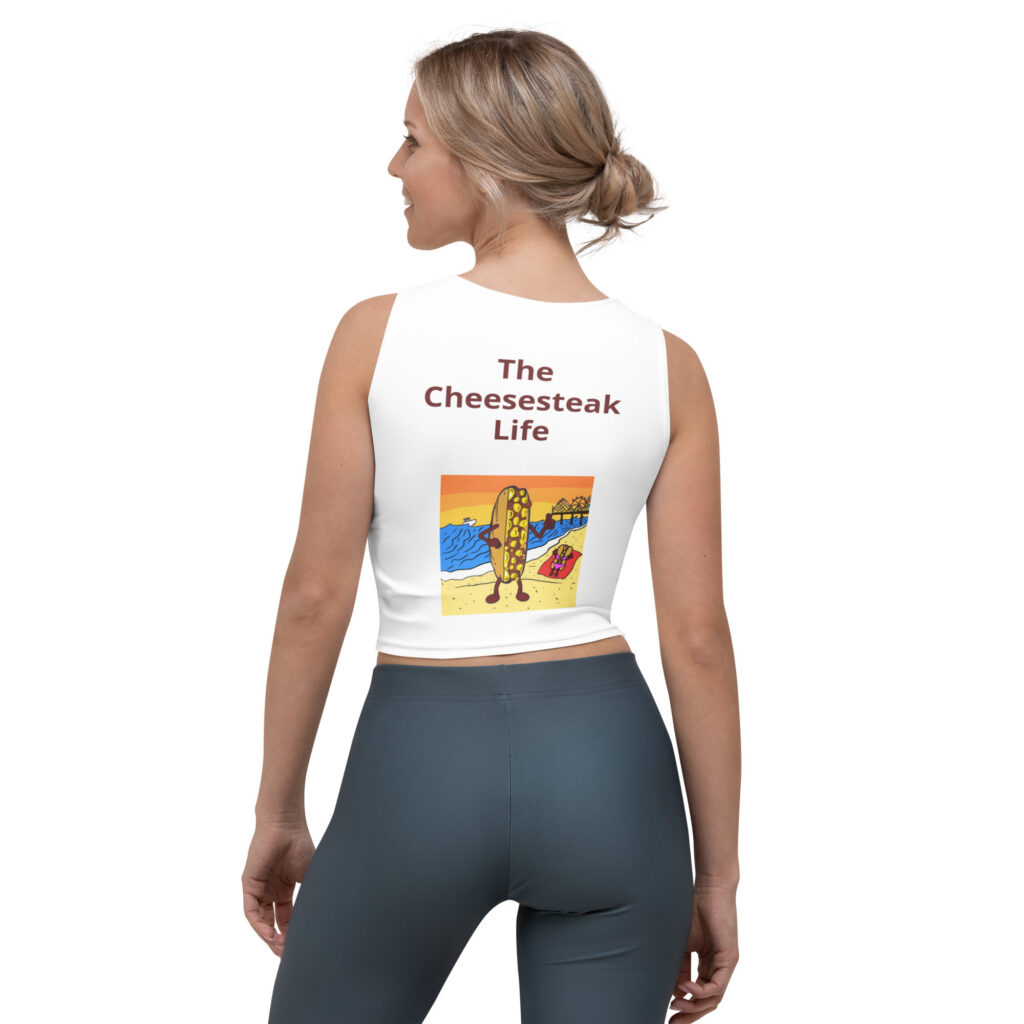 Crop Top - Cheesesteak Life - Cheesey Beach