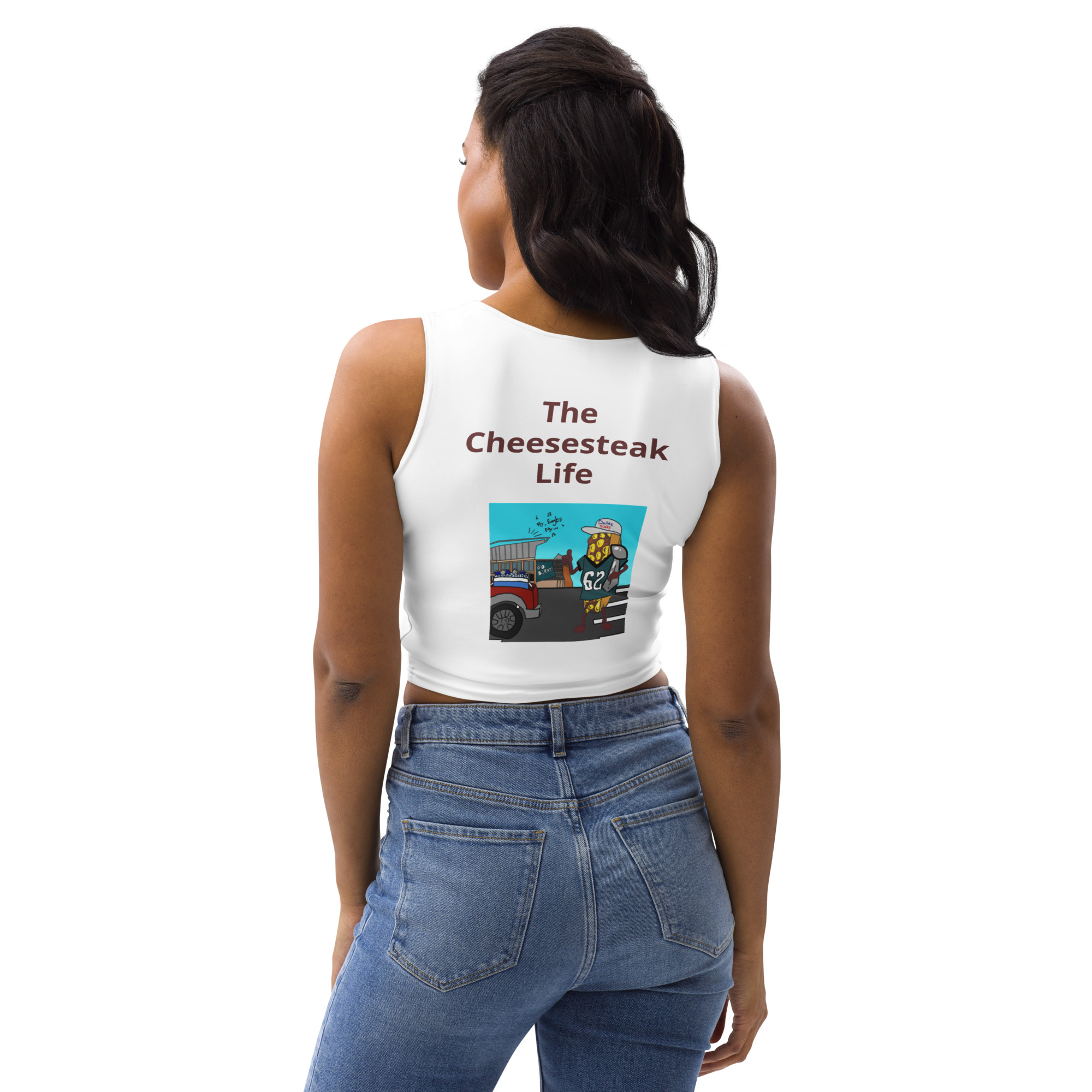 Crop Top - Cheesesteak Life - Cheesey Eagles Fan