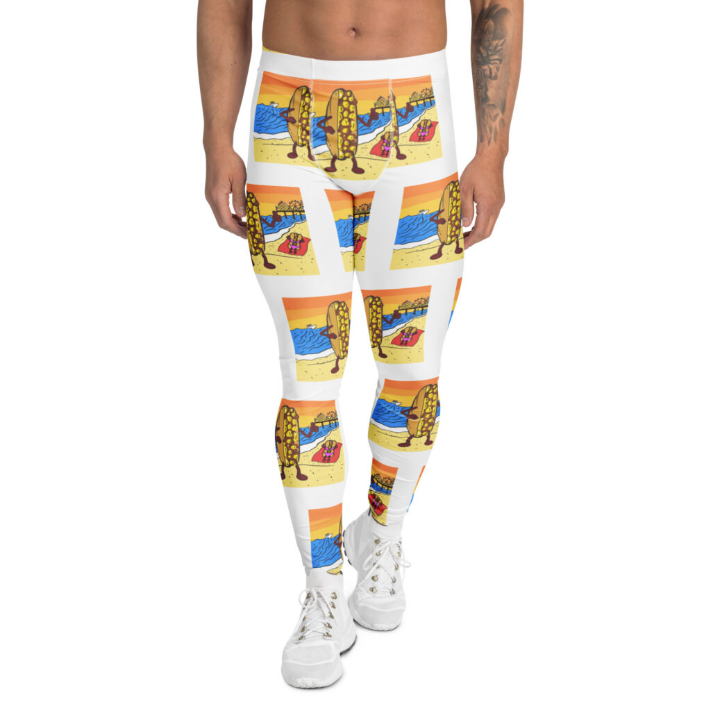 Men's Leggings - Cheesey Beach