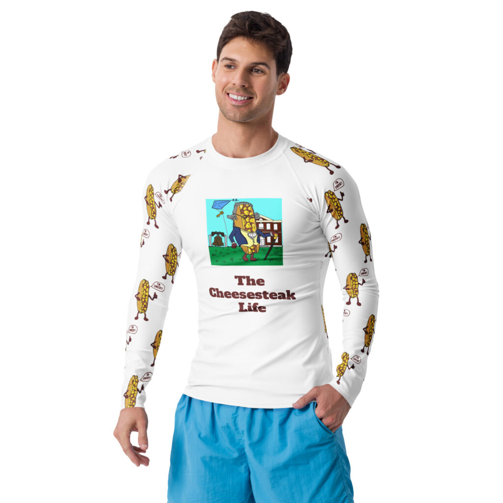 Men's Rash Guard - Cheesey History