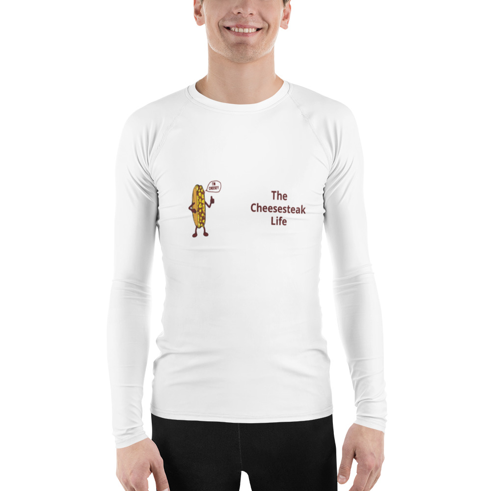 Men's Rash Guard - Cheesesteak Life - Fishnet Stockings - Amigo Dan