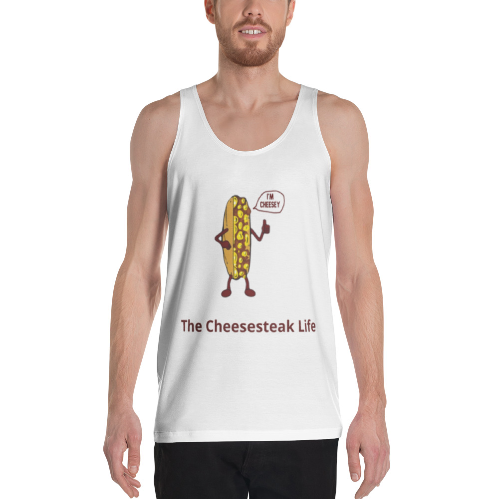Mr. Cheesey - Tank Top - Cheesesteak Life - lil Mr. Cheesey's on back