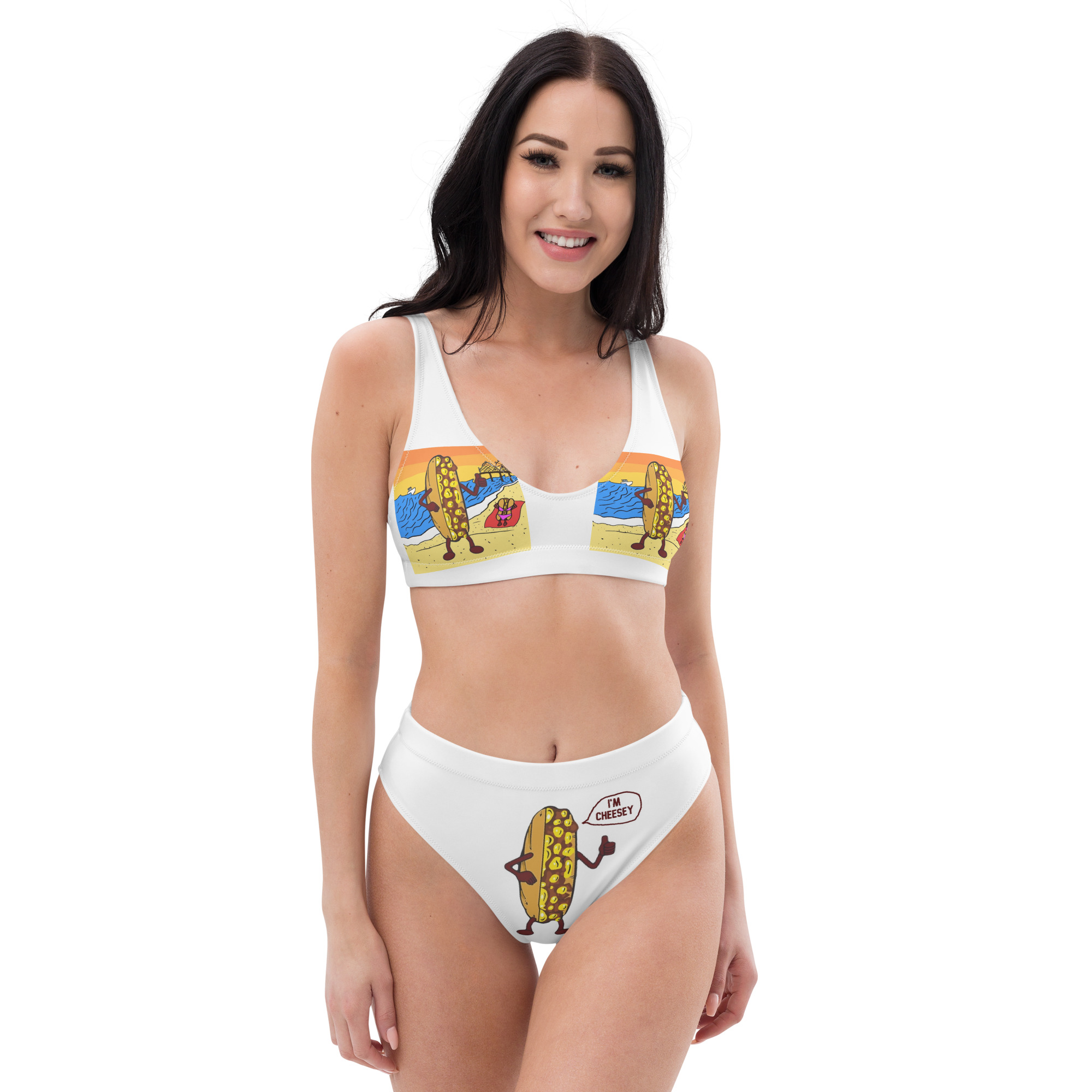 Recycled high-waisted bikini - Mr. Cheesey Beach