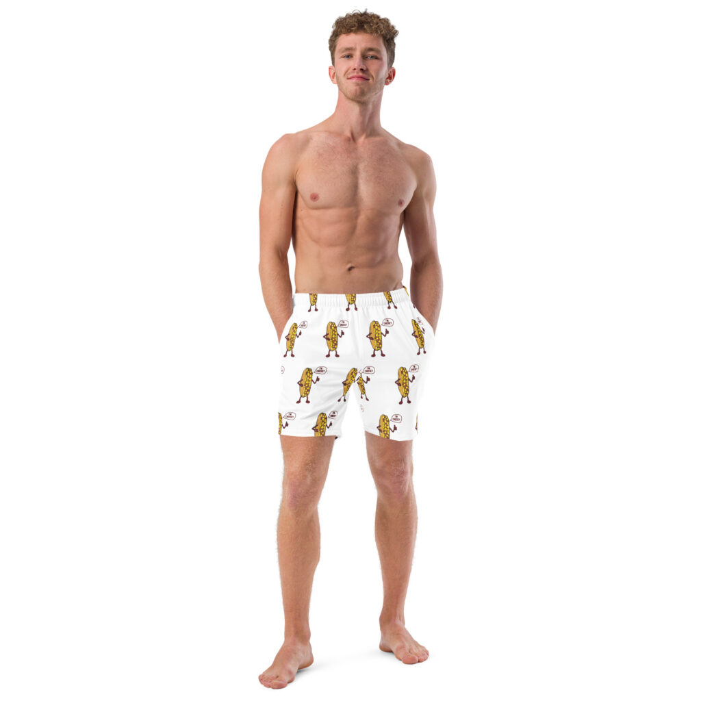 Recycled Men's Swim Trunks - Extra Mr. Cheesey