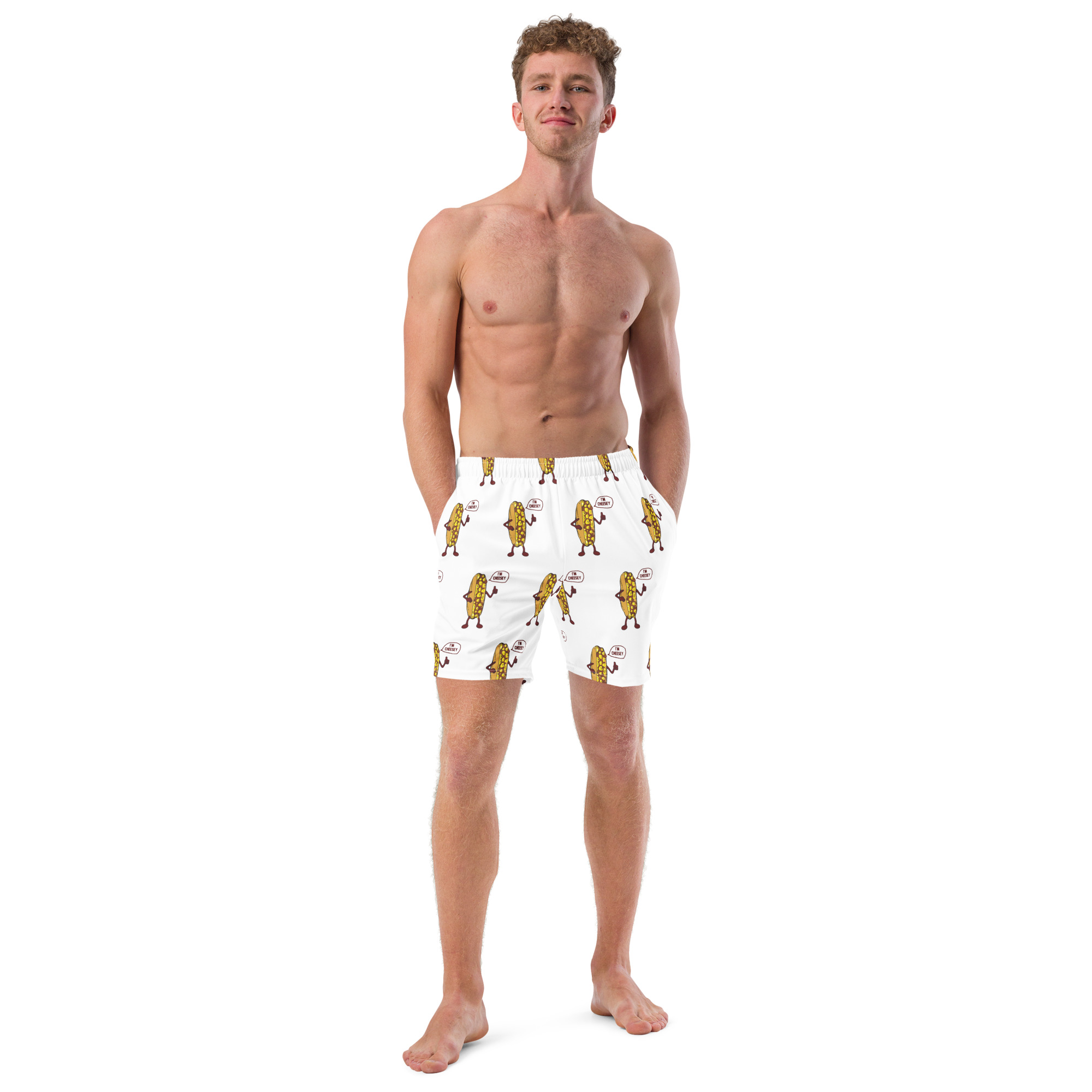 Recycled Men's Swim Trunks - Extra Mr. Cheesey