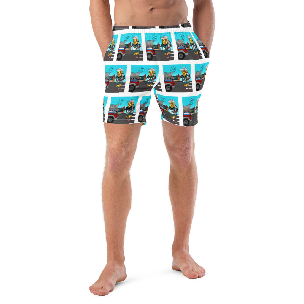 Men's Swim Trunks - Cheesesteak Life - Cheesey Eagles Fan everywhere