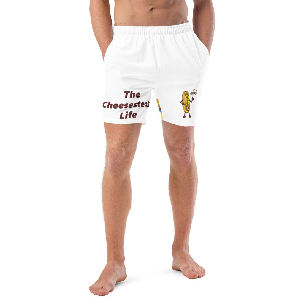 Men's Swim Trunks - Cheesesteak Life - Lil Amigo Dan - Cheesey Beach
