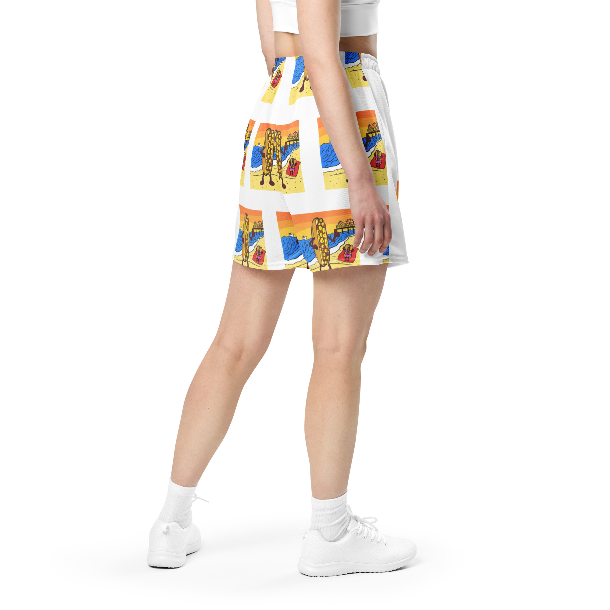 Mesh shorts - Cheesesteak Life - Lil' Amigo Dan - Cheesey Beach - Image 2