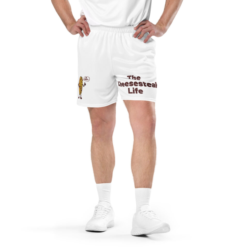 Mesh shorts - Cheesesteak Life - Lil' Amigo Dan - Mr. Cheesey - Lil on back