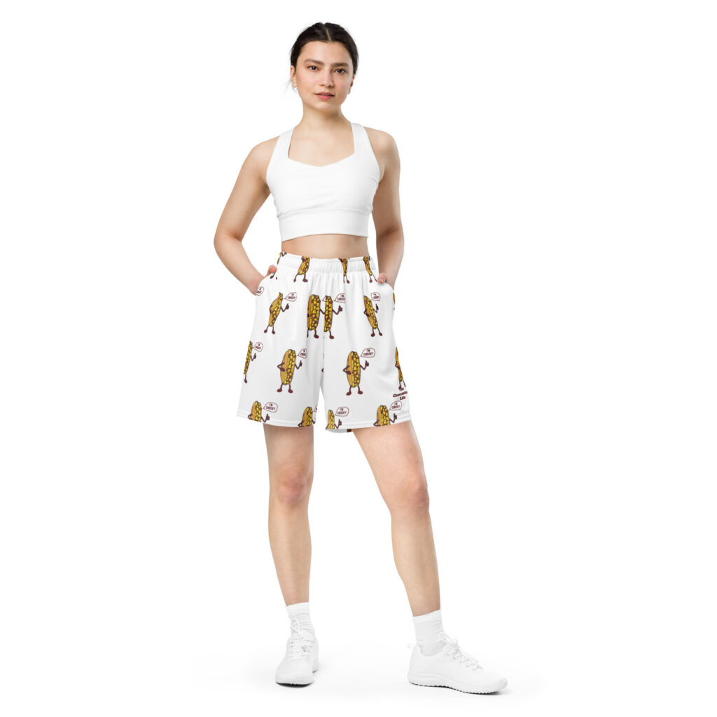 Unisex mesh shorts - Mr. Cheesey All Over