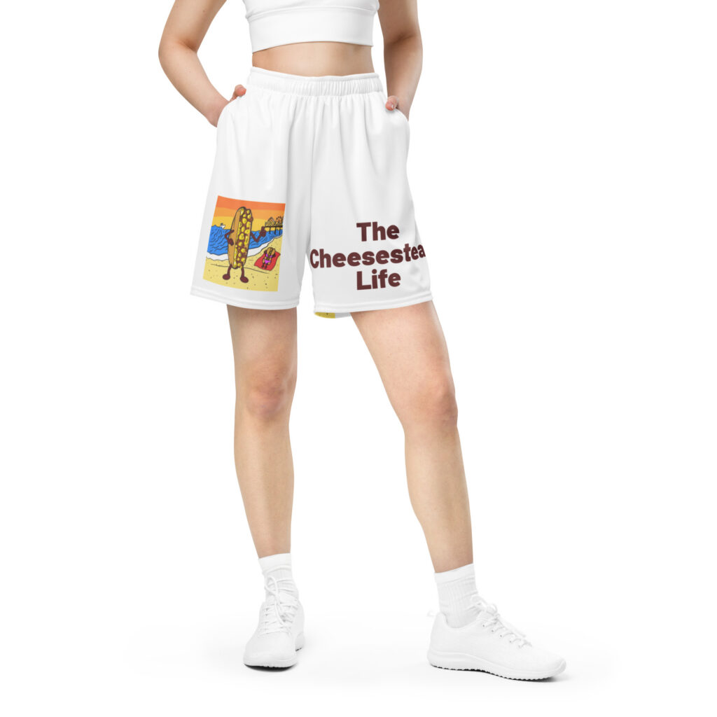Mesh shorts - Cheesesteak Life - Lil' Amigo Dan - Cheesey Beach