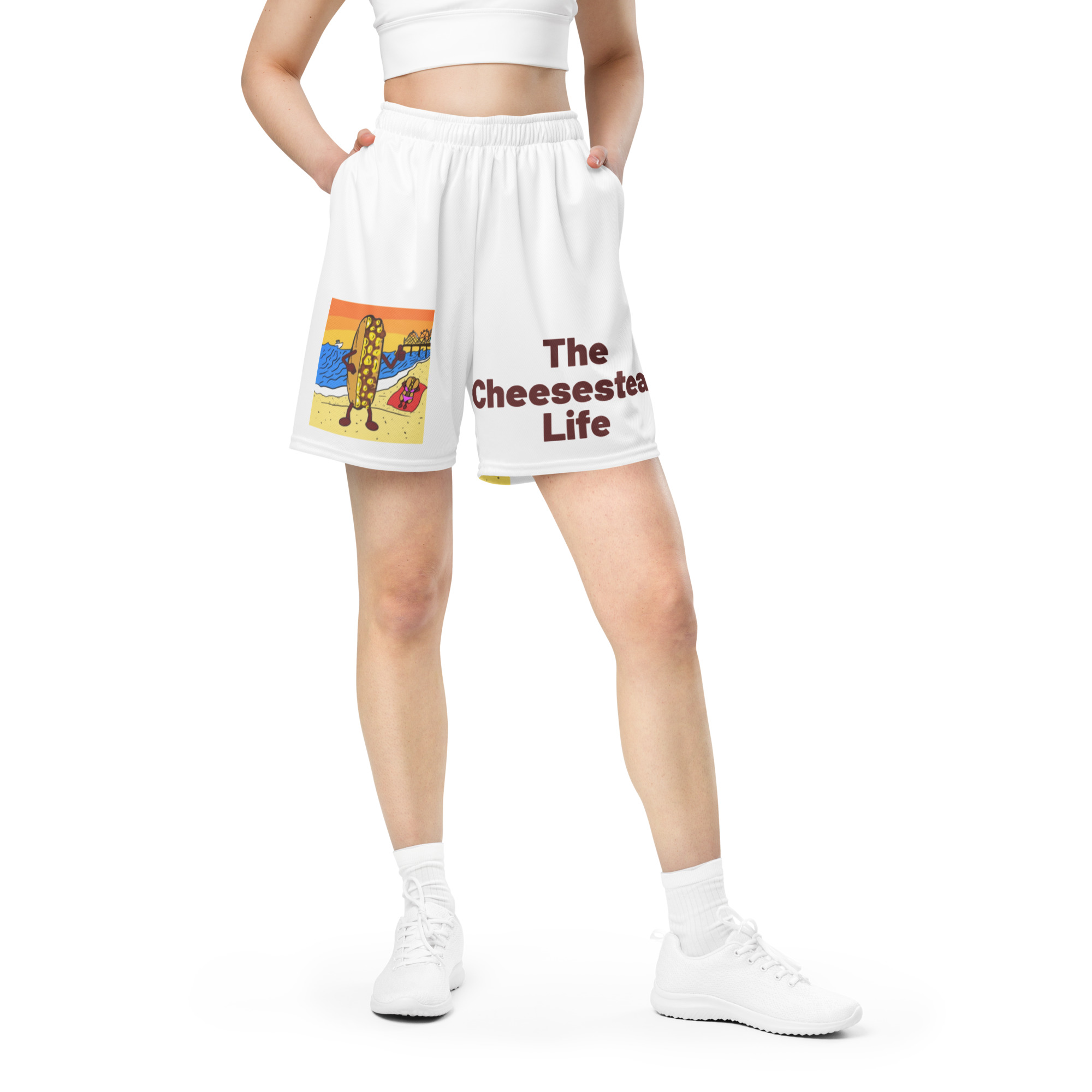 Mesh shorts - Cheesesteak Life - Lil' Amigo Dan - Cheesey Beach