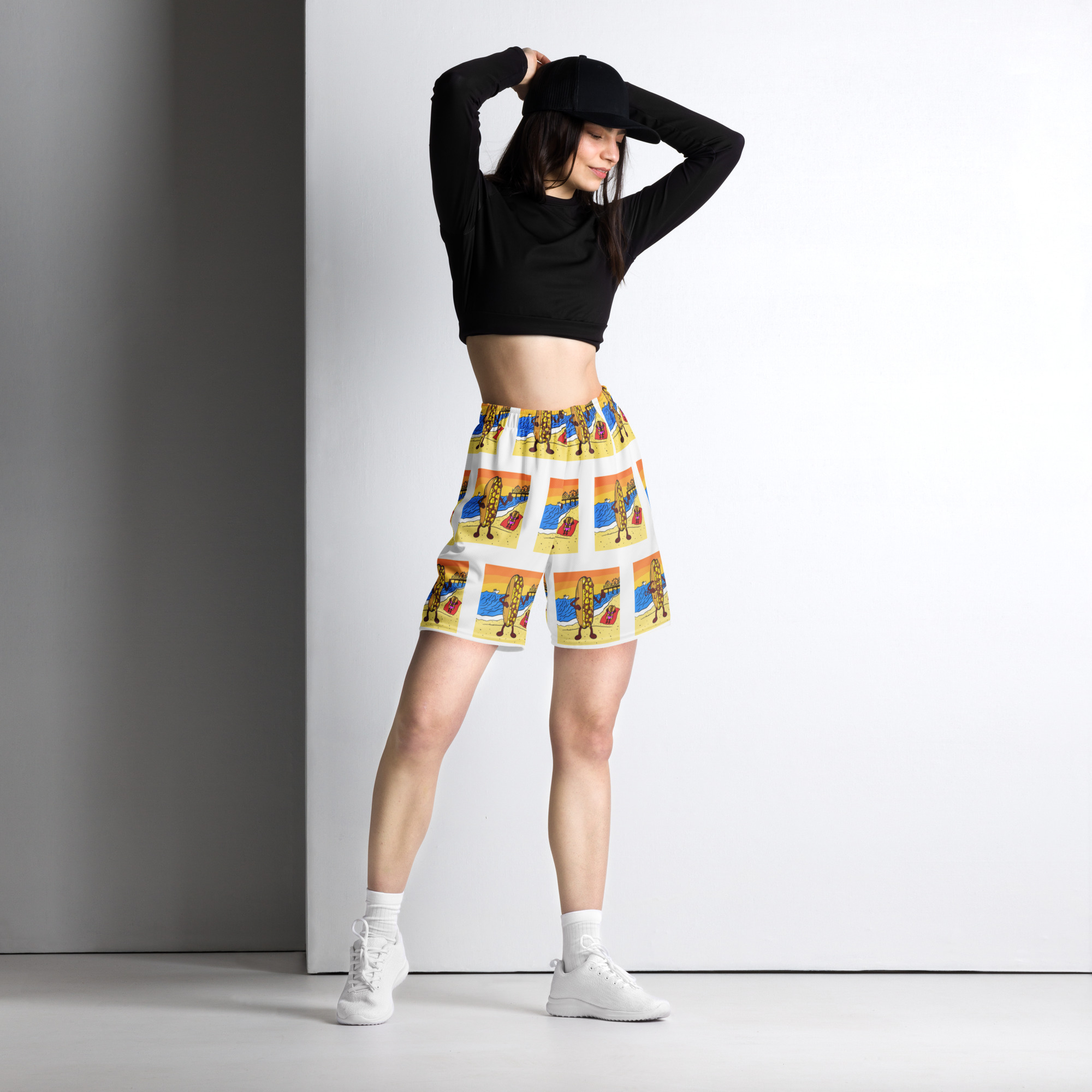 Mesh shorts - Cheesey Beach - All Over