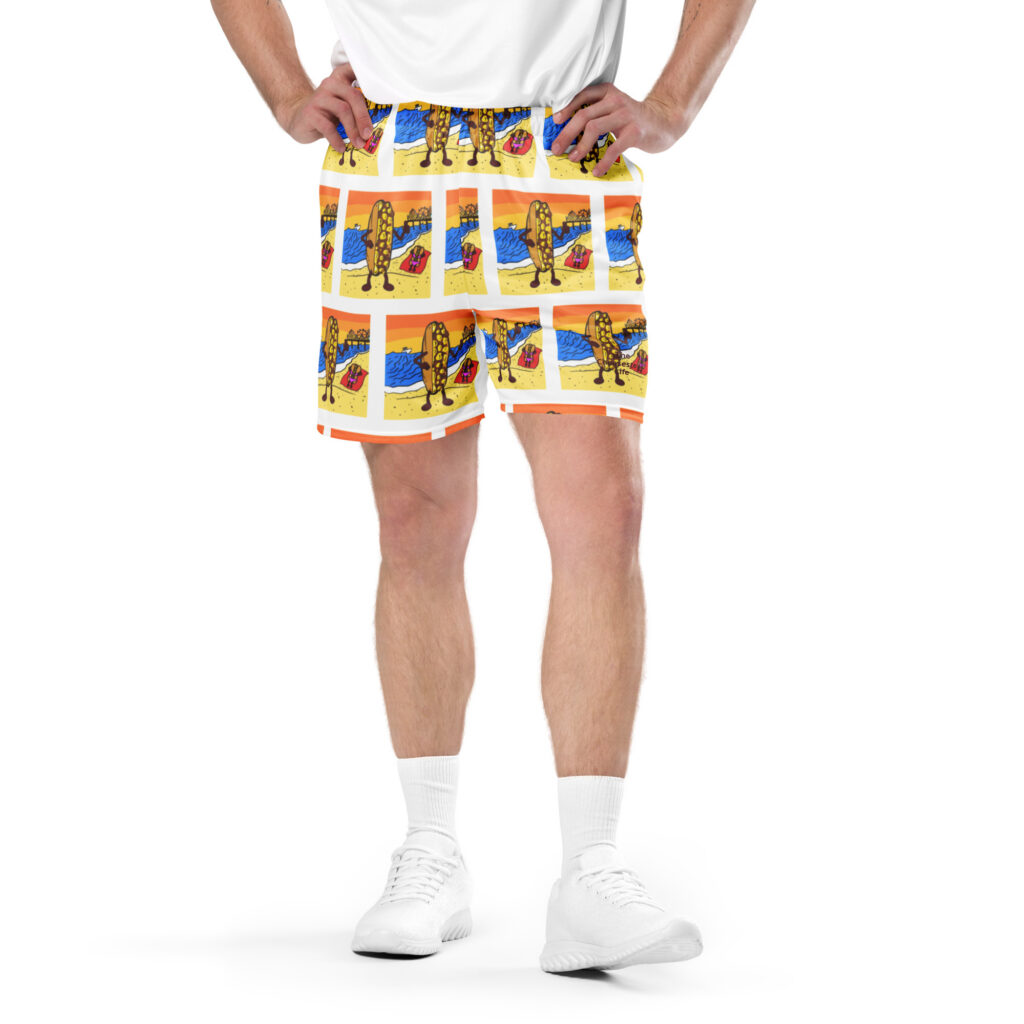 Mesh shorts - The Cheesesteak Life - Cheesey Beach everywhere