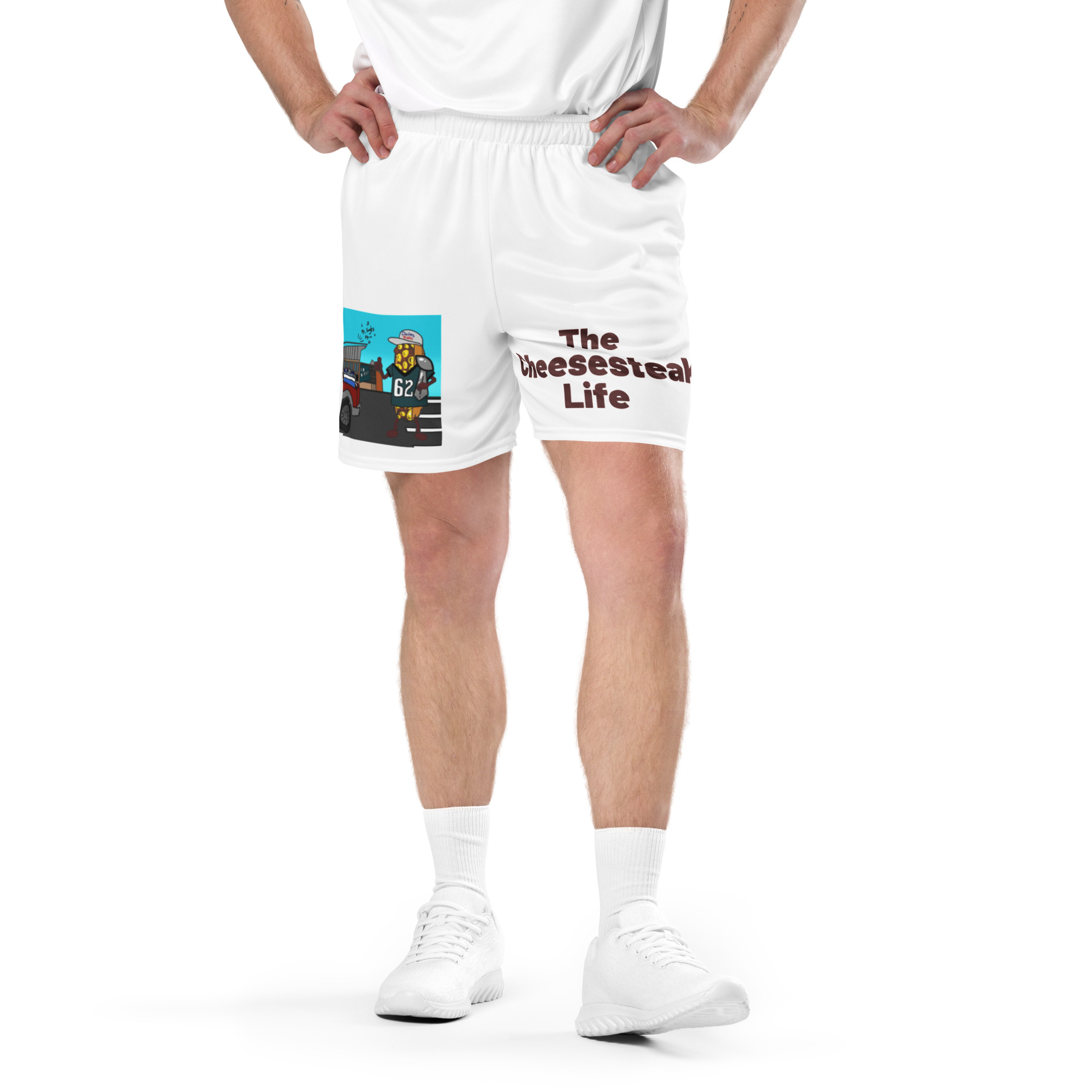 Mesh shorts - Cheesesteak Life - Lil' Amigo Dan - Cheesey Eagles Fan