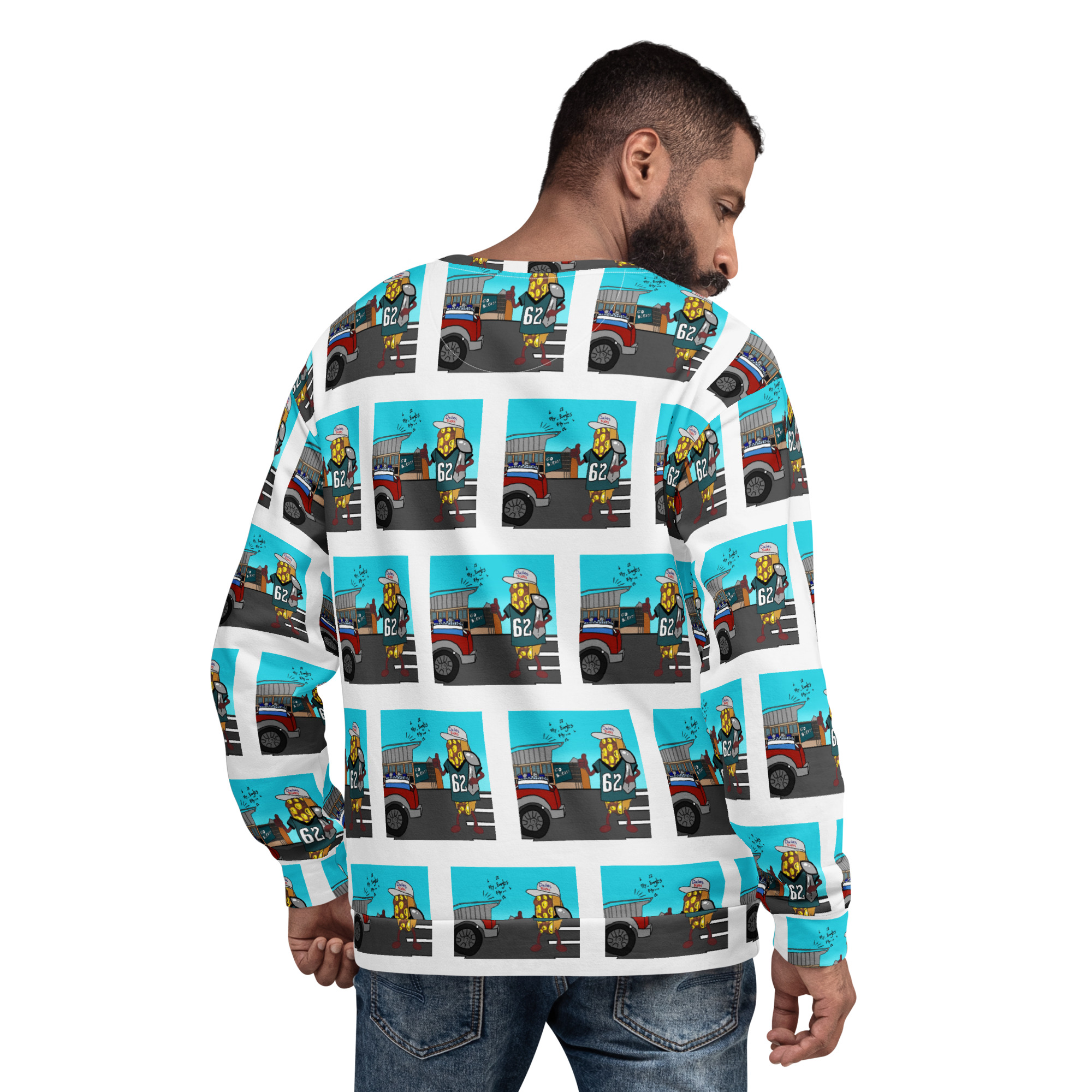 Sweatshirt - Cheesesteak Life - Cheesey Eagles Fan - everywhere - Image 2
