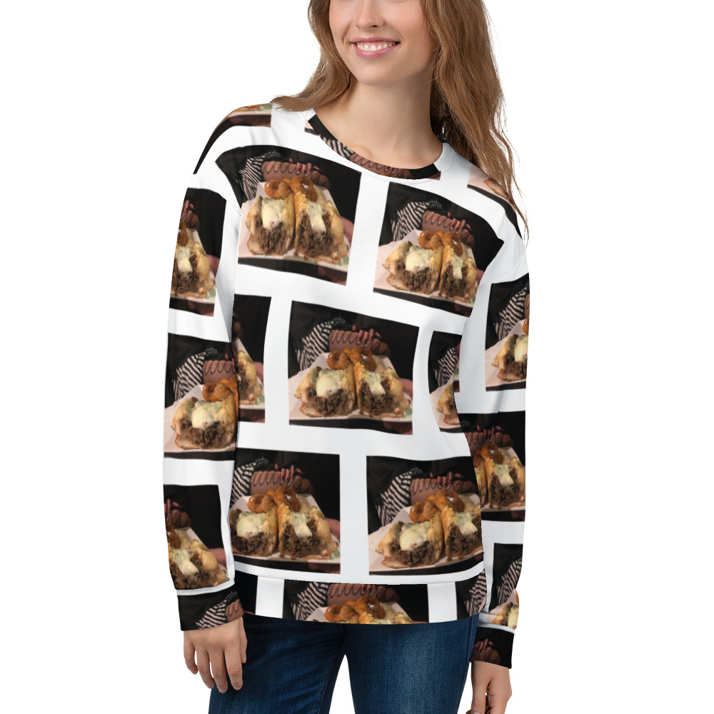 Sweatshirt - Cheesesteak Life - Cheesey Fishnet Stockings - everywhere