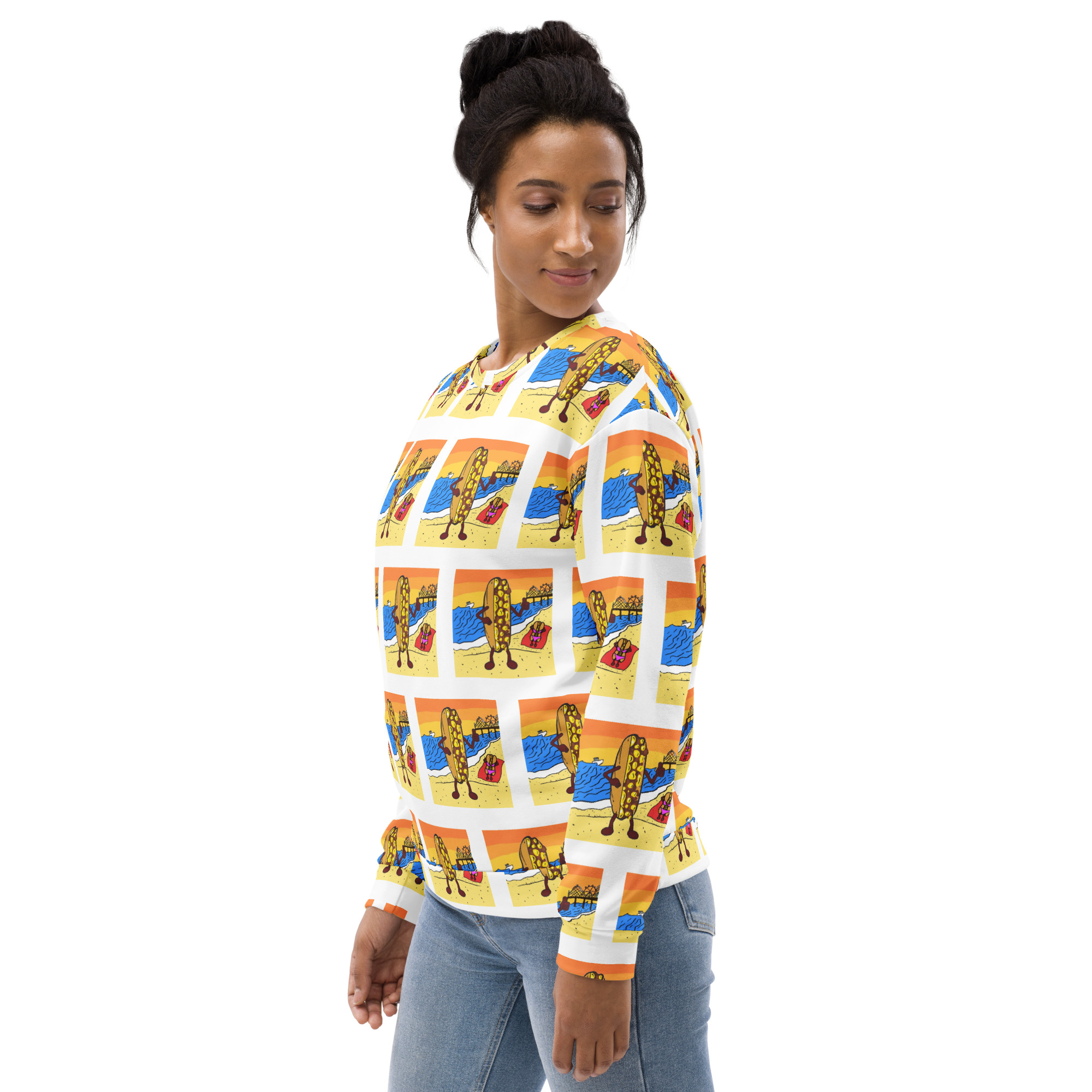 Sweatshirt - Cheesesteak Life - Cheesey Beach - Everywhere - Image 3