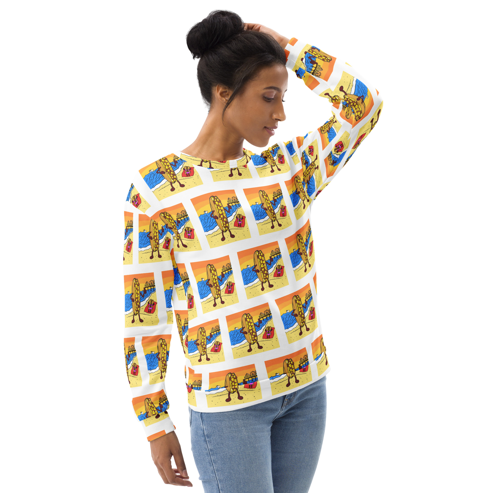Sweatshirt - Cheesesteak Life - Cheesey Beach - Everywhere - Image 4