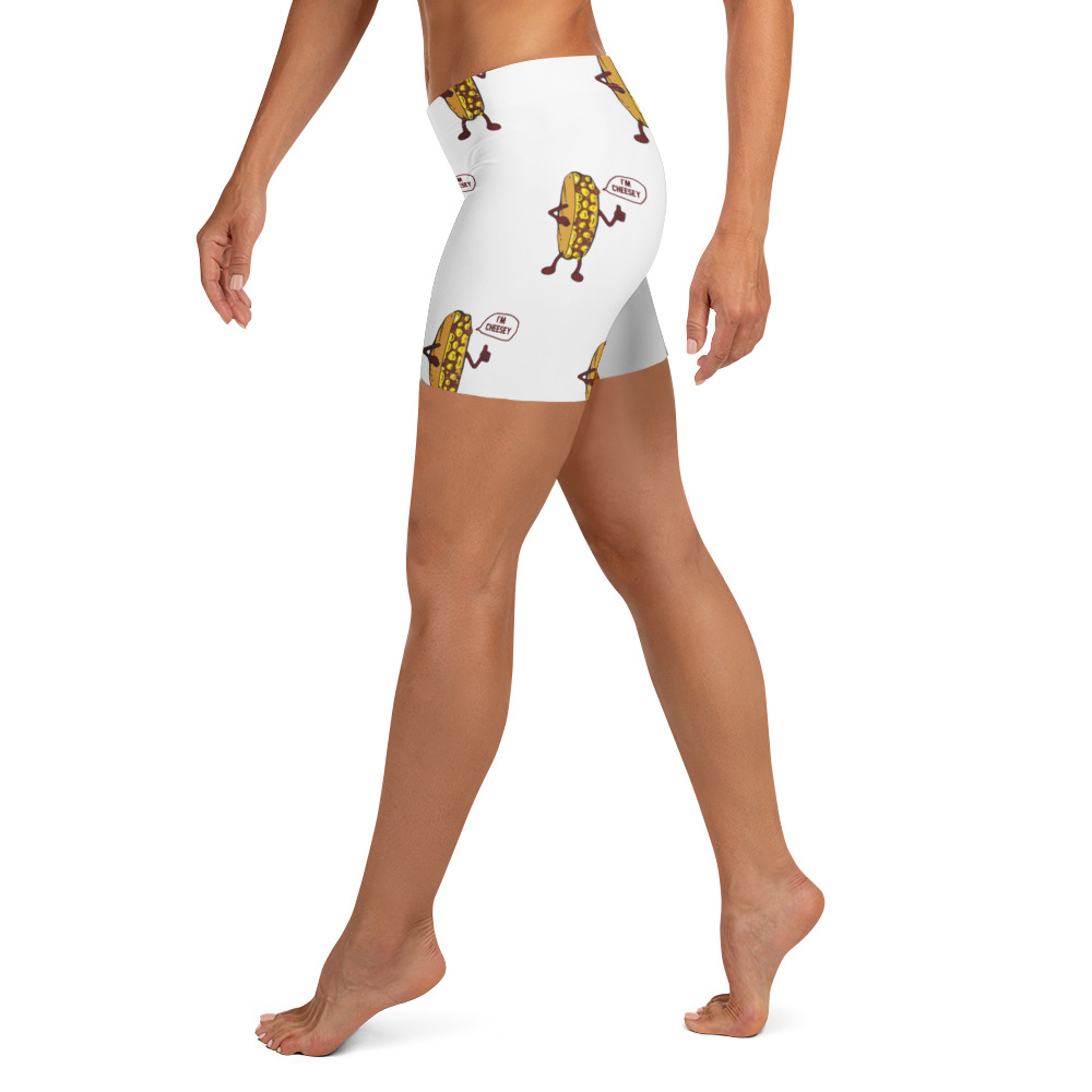 Yoga Shorts - Mr. Cheesey all over - Image 3