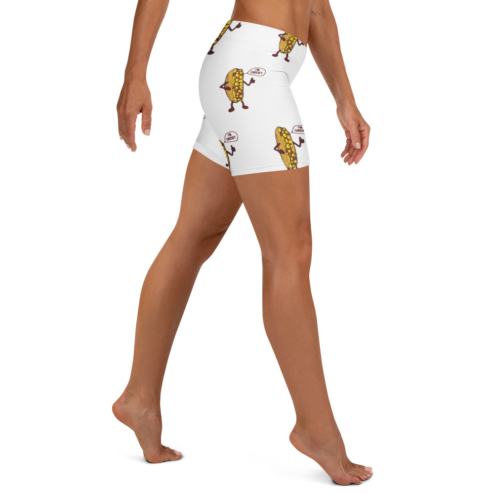 Yoga Shorts - Mr. Cheesey all over - Image 4