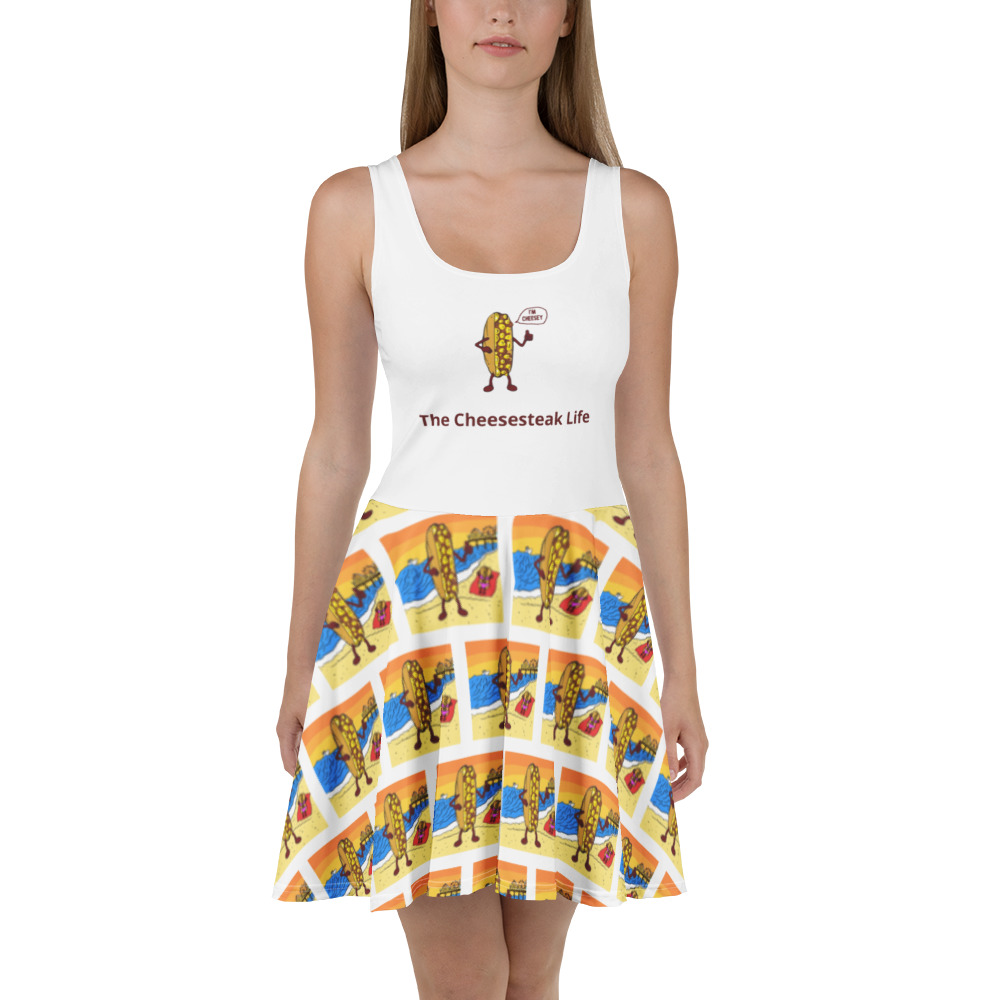Skater Dress - Cheesesteak Life - Cheesey Beach - Amigo Dan