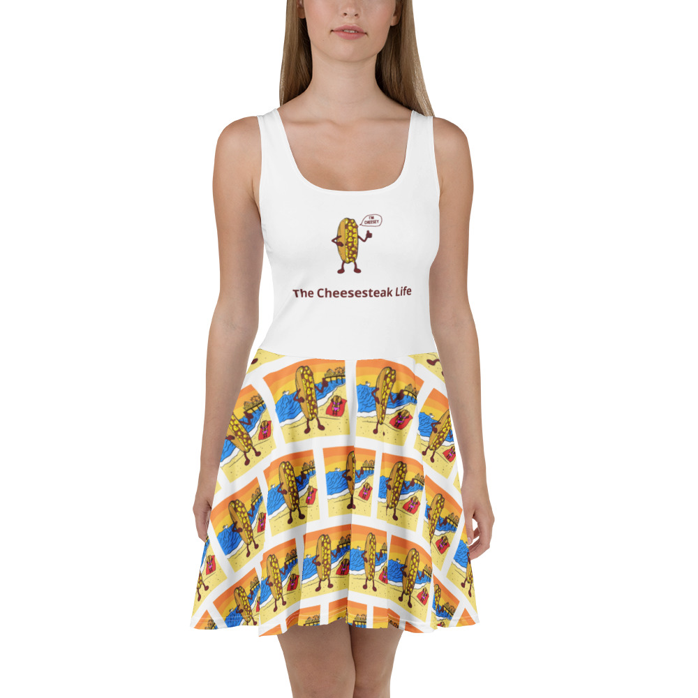 Skater Dress - Cheesesteak Life - Cheesey Beach - Amigo Dan