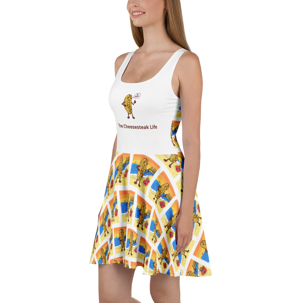 Skater Dress - Cheesesteak Life - Cheesey Beach - Amigo Dan - Image 3