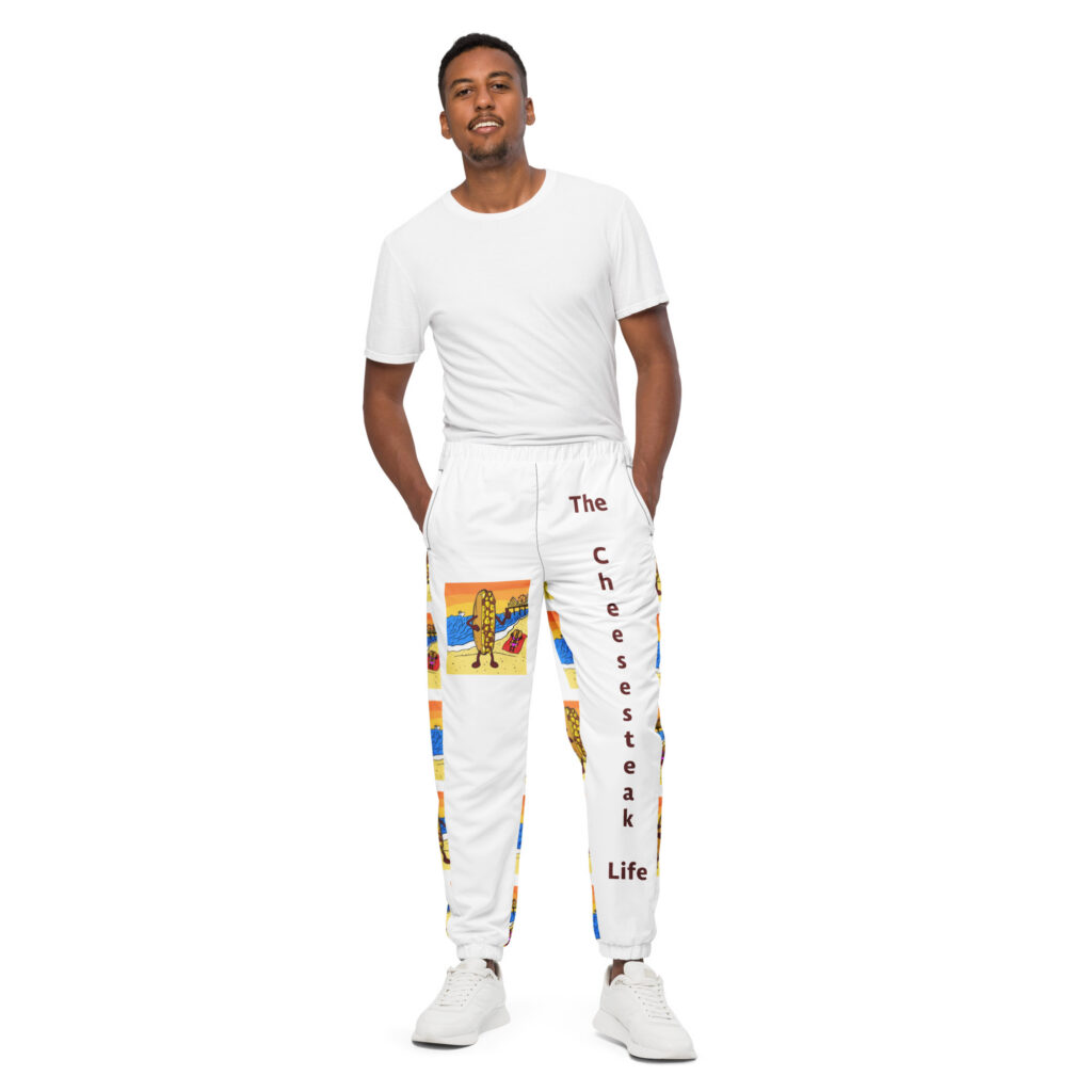Track Pants - The Cheesesteak Life - Cheesey Beach - Amigo Dan