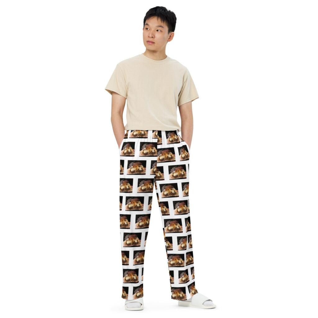 Wide-Leg Pants - Cheesesteak Life - Fishnet Stockings everywhere