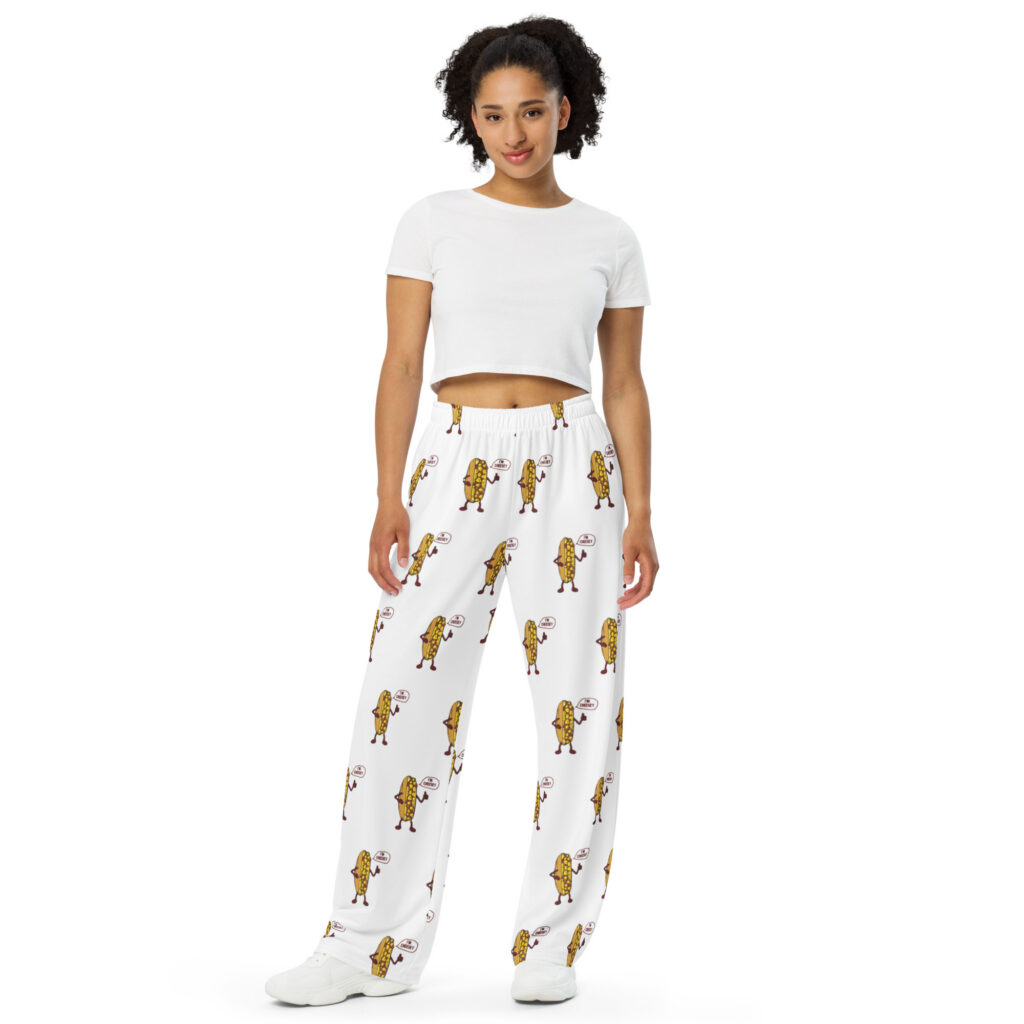 Wide-leg pants - Cheesesteak Life - Mr. Cheesey everywhere