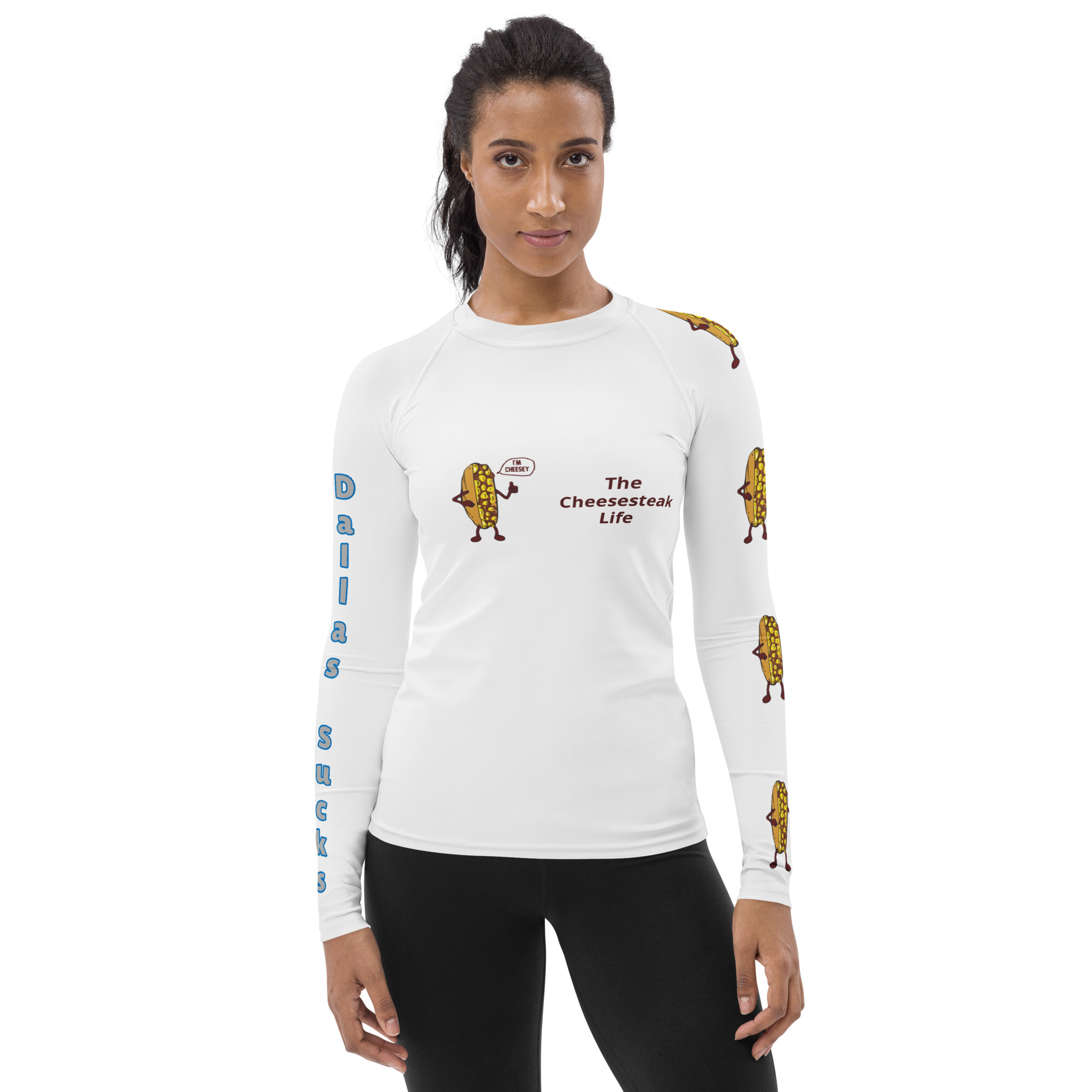 Women's Rash Guard - Amigo Dan - Cheesey Eagles Fan