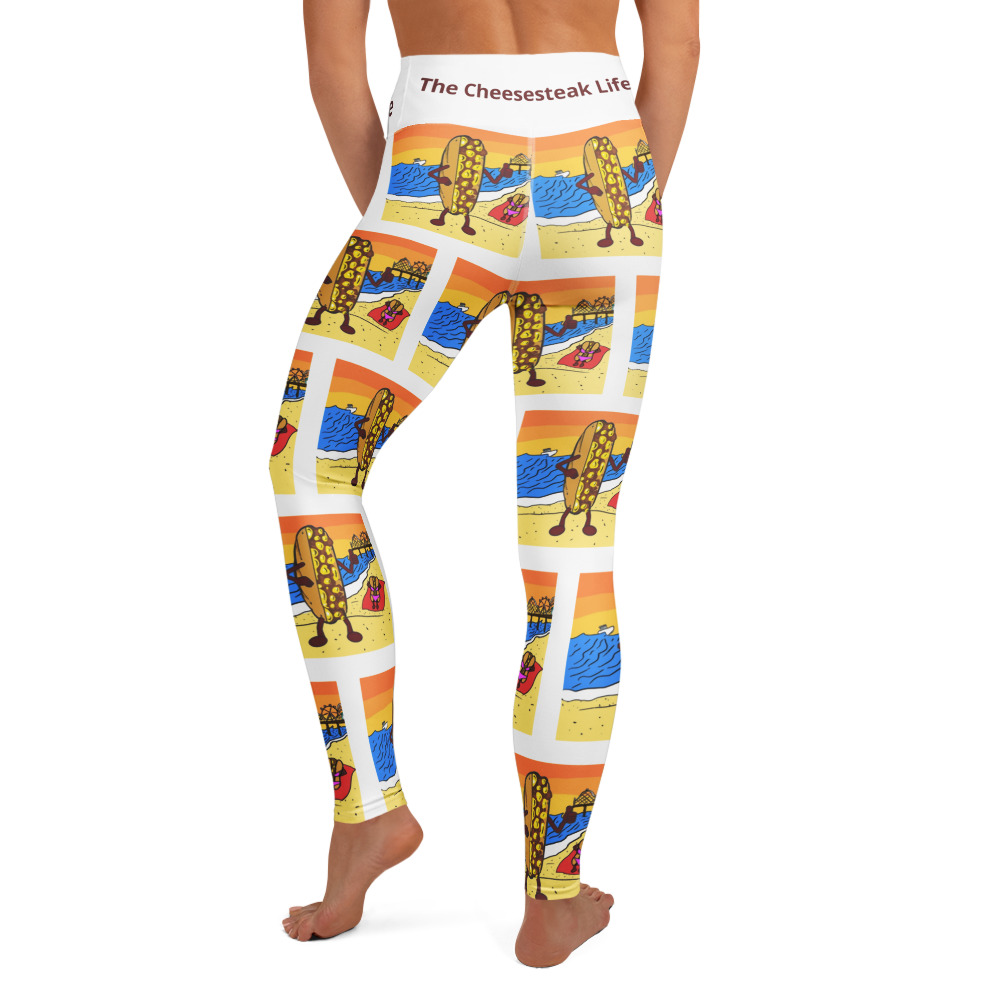 Yoga Leggings - Cheesey Beach - Image 3