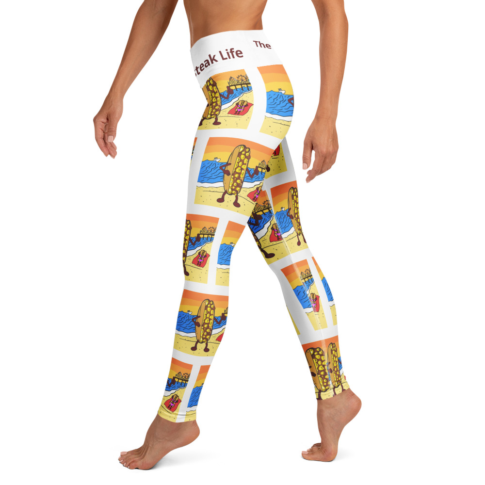 Yoga Leggings - Cheesey Beach - Image 2