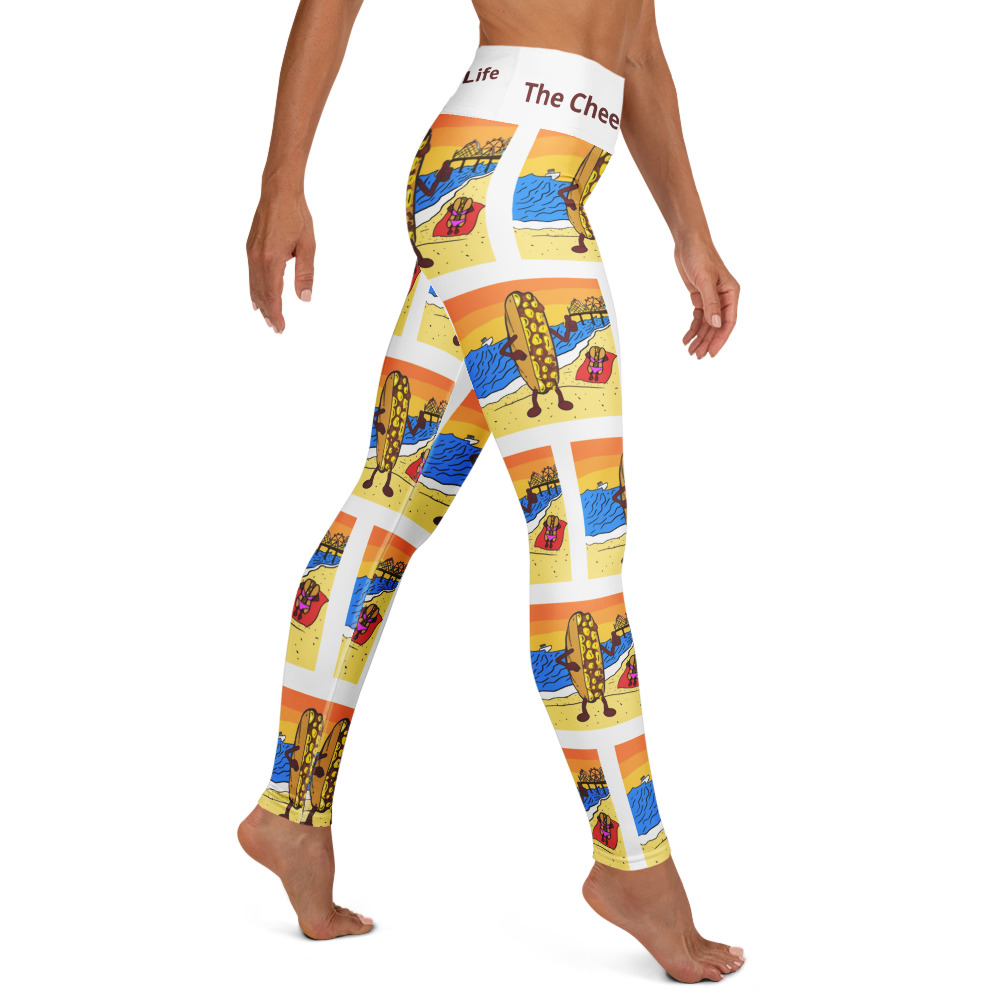 Yoga Leggings - Cheesey Beach - Image 4