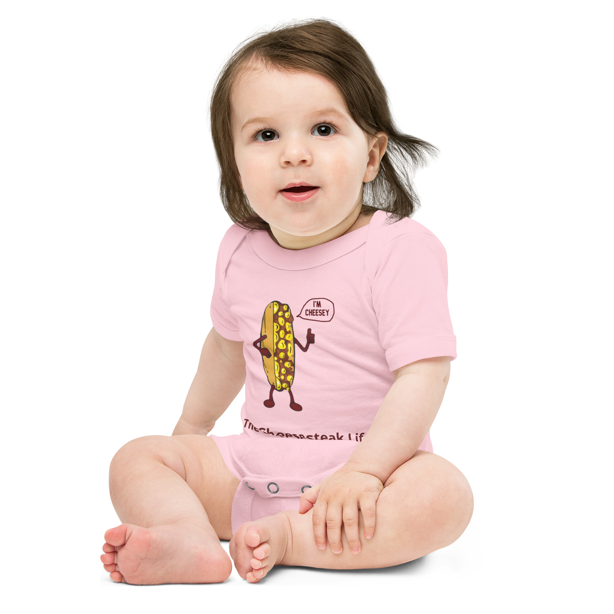 Mr. Cheesey - Baby short sleeve one piece - Image 5