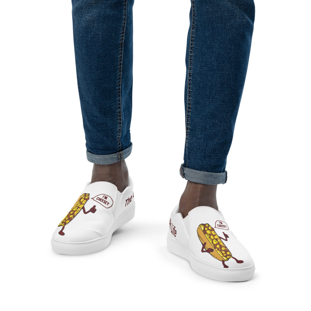 Mr. Cheesey - Men’s slip-on canvas shoes